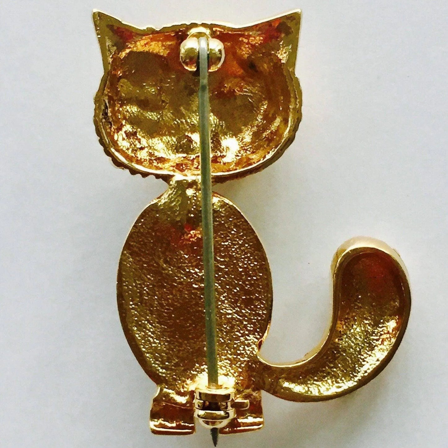 Vintage winking cat brooch fun figural jewelry Jewelry Bubble