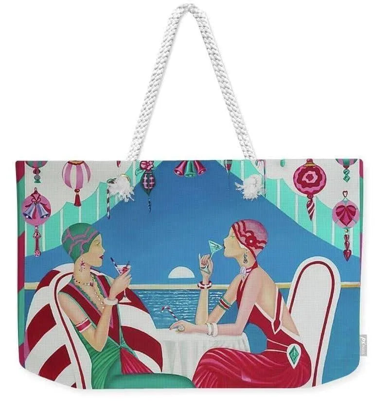 Weekender Tote Bag Christmas Cruising Jewelry Bubble