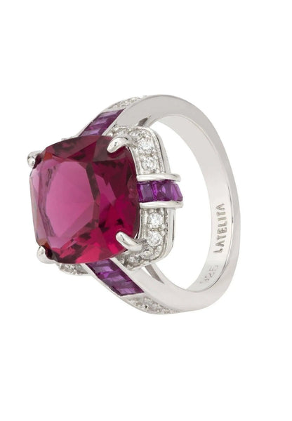 Windsor Lab-created Ruby Sterling Silver Ring Jewelry Bubble