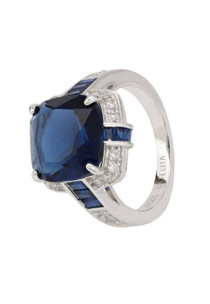 Windsor Lab-created Sapphire Sterling Silver Ring Jewelry Bubble