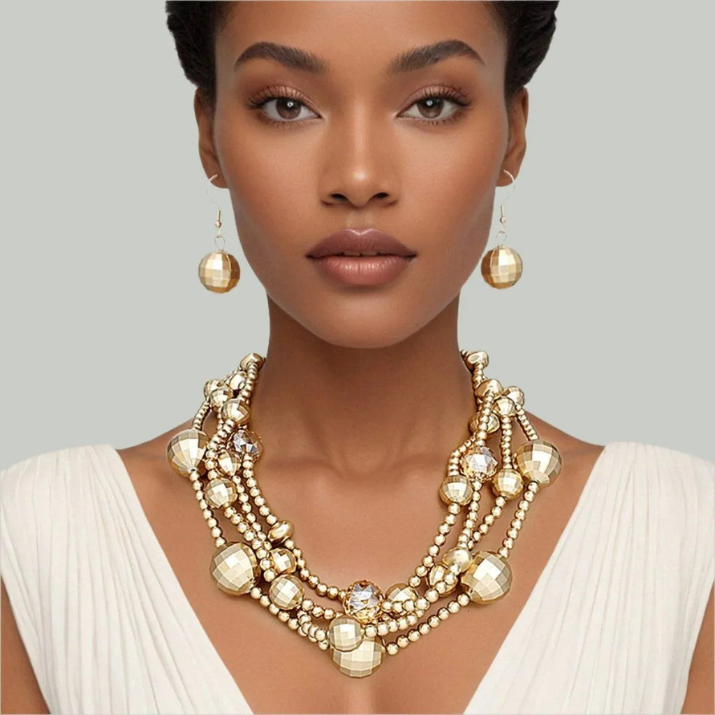 Women's Beaded Necklace Set