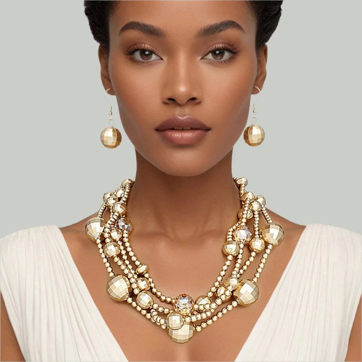Women's Beaded Necklace Set