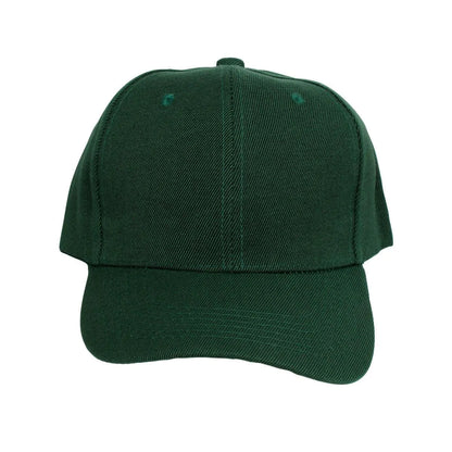 Women’s Green Baseball Hat – Canvas 5 Panel Cap, Solid Color with Velcro Strap Jewelry Bubble