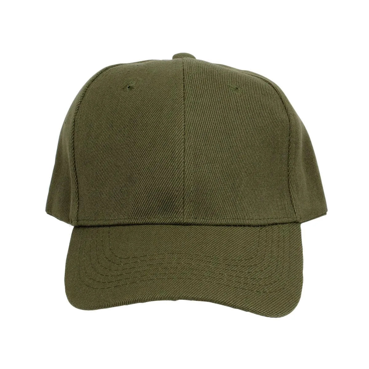 Women’s Olive Baseball Hat – Canvas 5 Panel Cap, Solid Color with Velcro Strap Jewelry Bubble