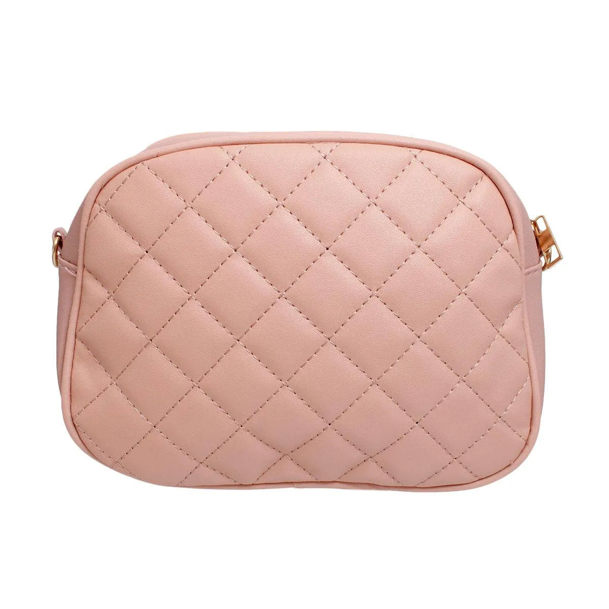 Women's Quilted Style Pink Crossbody Bag: Enduring Appeal Jewelry Bubble