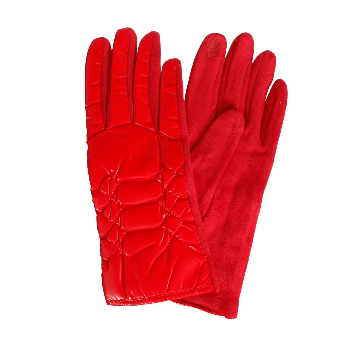 Women's Red Winter Gloves: Cozy & Chic Choice Jewelry Bubble