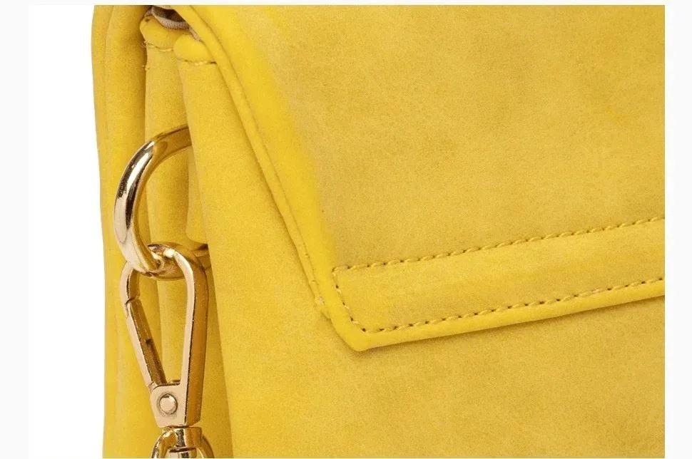 Women's Solid Color Frosted Multi-Compartment Envelope Bag