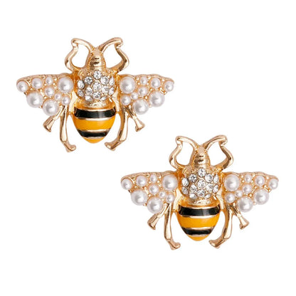 Yellow and Black Stripe Bee Stud Earrings: A Buzzworthy Fashion Accessory Jewelry Bubble