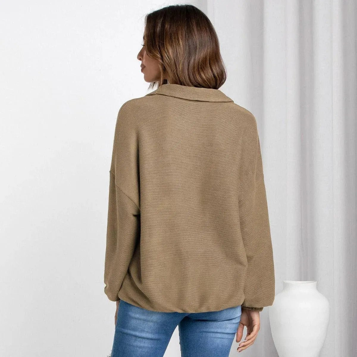 Zipper Up Sweatshirt