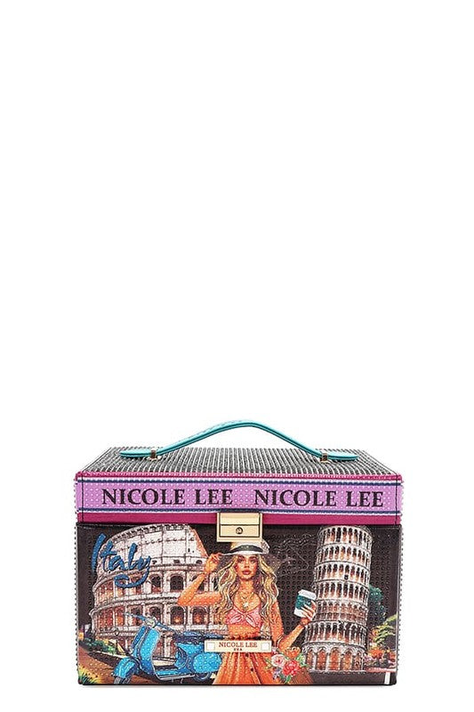 Nicole Lee USA Rhinestone Jewelry Box - Luxury Vegan Leather Organizer Trendsi