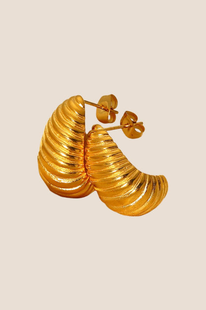 Elegant Gold-Plated Stud Earrings