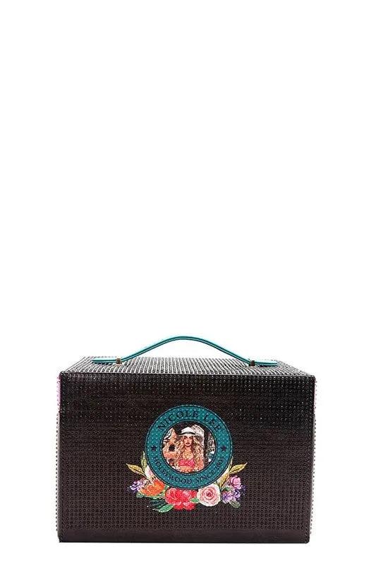 Nicole Lee USA Rhinestone Jewelry Box - Luxury Vegan Leather Organizer