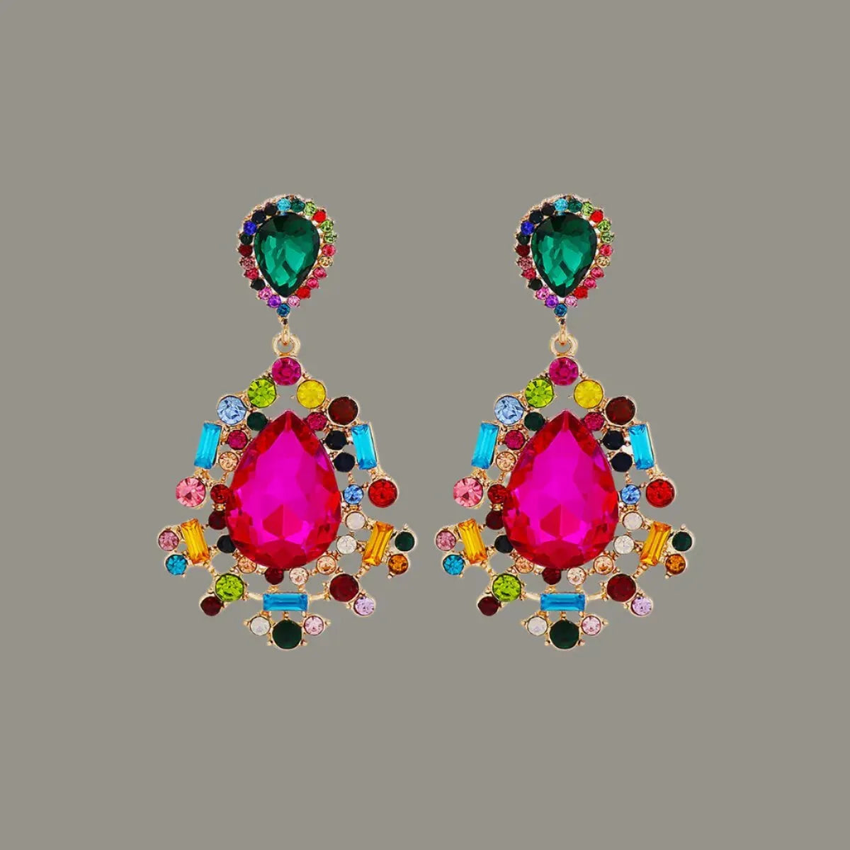 Enhance Style Stunning Multicolor Dangle Earrings