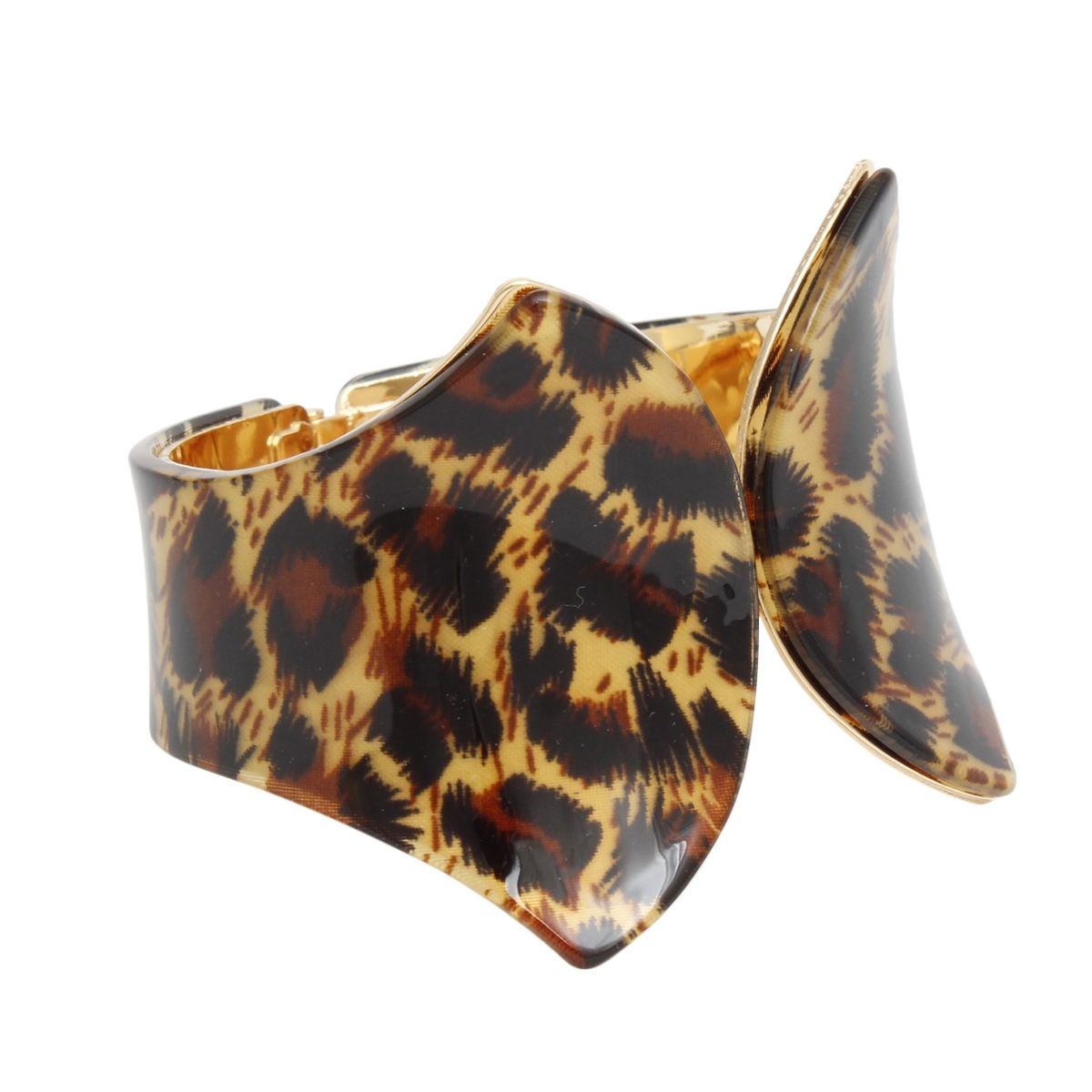 Leopard Print Cuff Bracelet | Statement Jewelry Pinktown