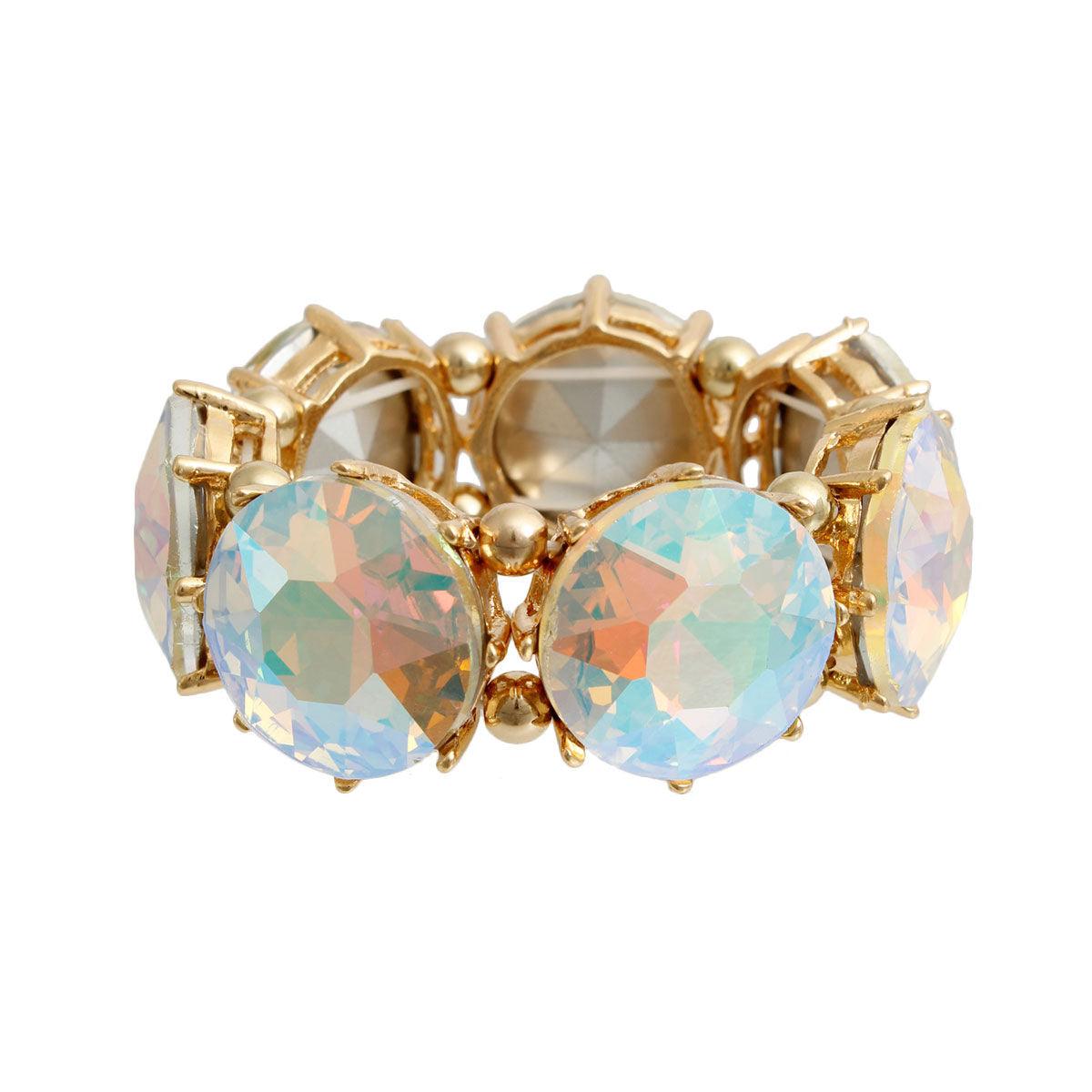 Aurora Borealis Bracelet: Gold Plated & Ready to Sparkle