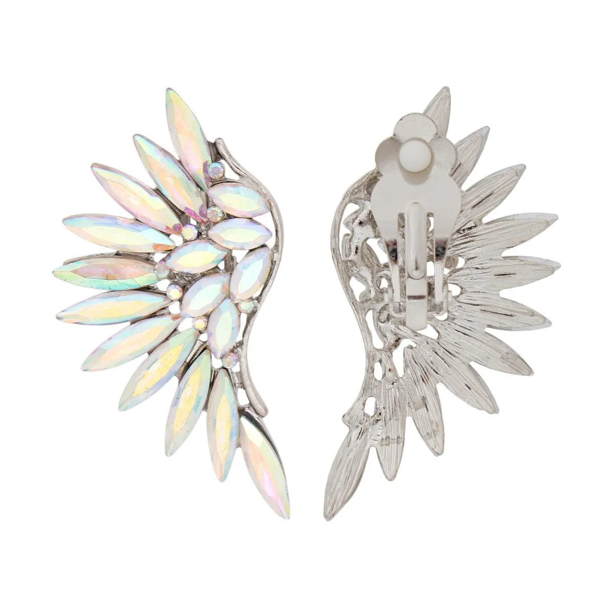 Aurora Borealis Wing Earrings: Ethereal Glow for Your Ears