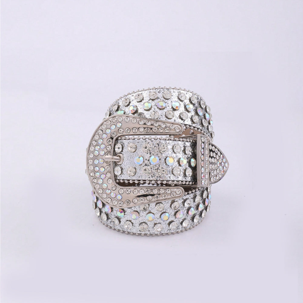 Rhinestone Silver Belt: Perfect Blend Of Style And Sparkle