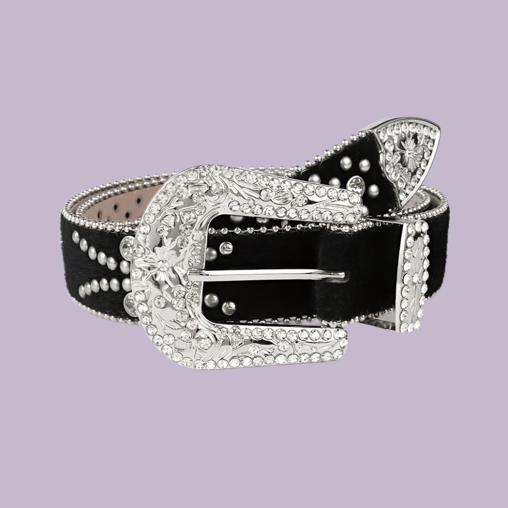 Inlaid Rhinestone Belt: Sparkle and Style for Every Wardrobe