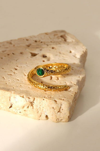 Unveil Your Wild Side with a Gold Bypass Snake Ring - Fashion Jewelry