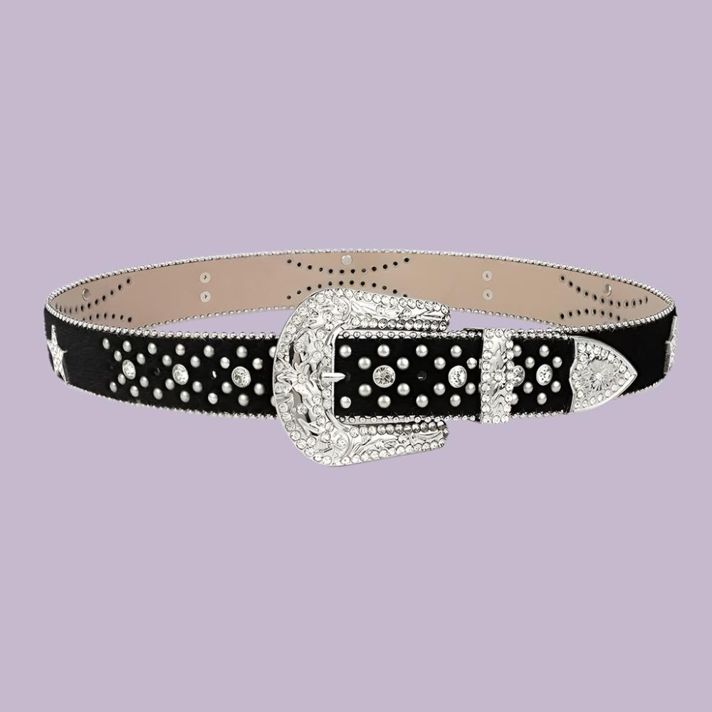 Inlaid Rhinestone Belt: Sparkle and Style for Every Wardrobe