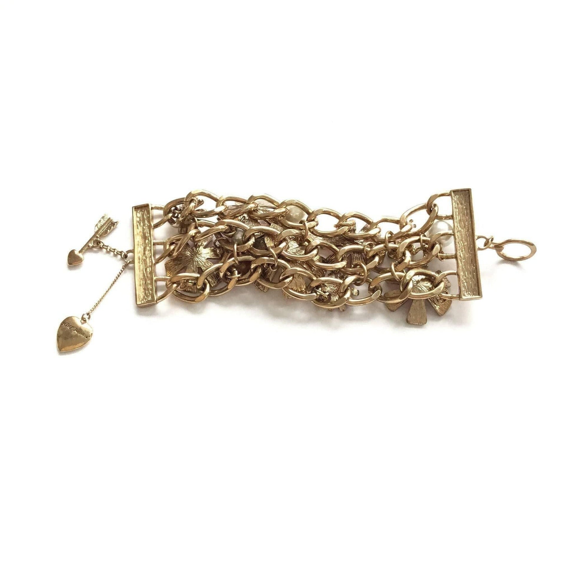 Betsey Johnson stylish multi strand bracelet