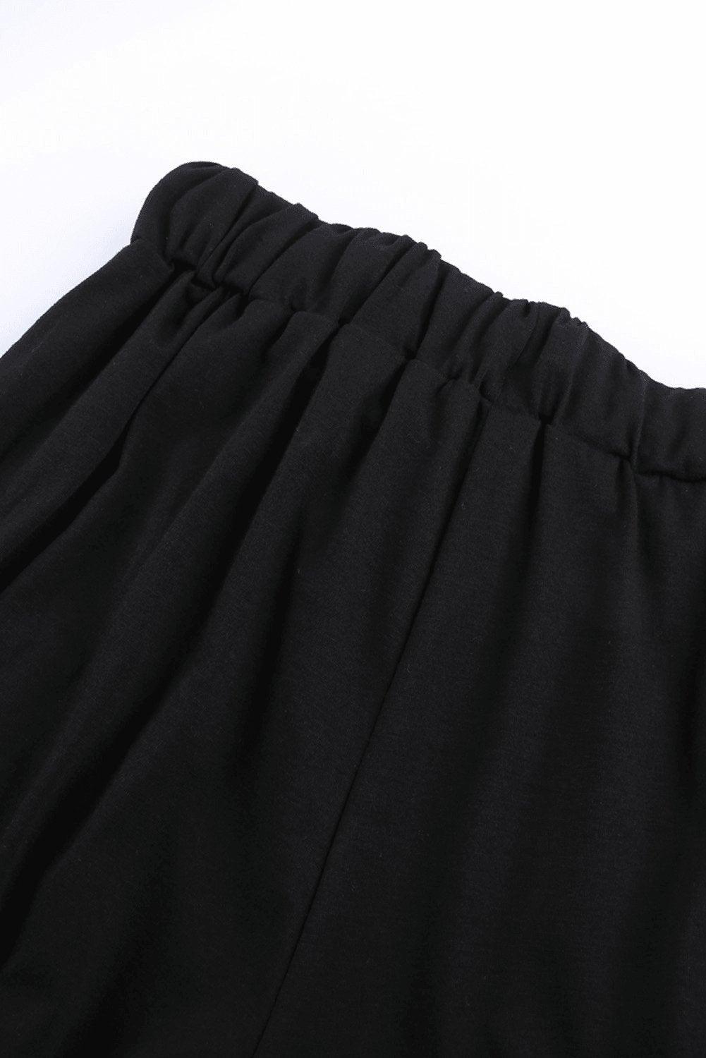 Black Drawstring Lounge Pants