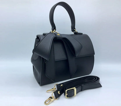 Black Vegan Leather Handbag