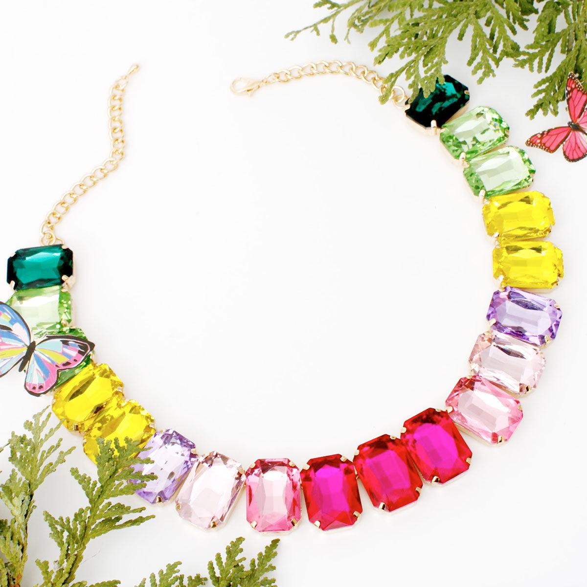 Captivating Multicolor Necklace Set - Define Sophisticated Style