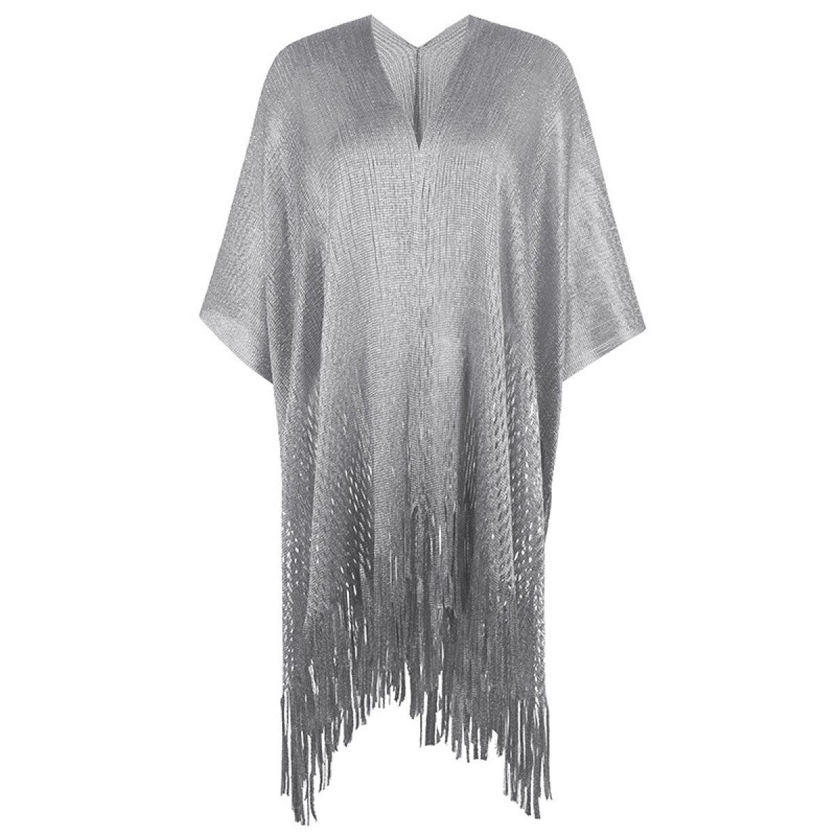 Chic & Stylish: Must-Have Kimono Fringe Cut Out Shawl for Summer