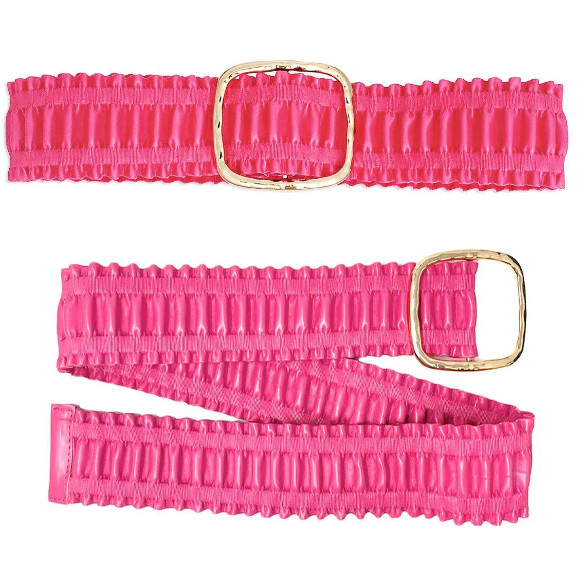 Chic Ruffled Pink Ladies Belt – Must-Have Fashion Accessory