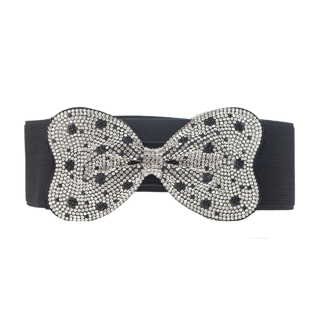 Complete the Look, Ladies Dotted Bow Belt