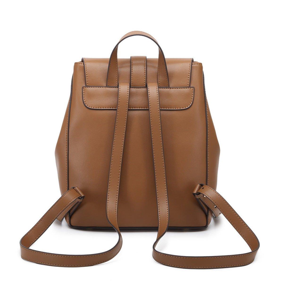 Cover Type Zipper Backpack Travel Bag