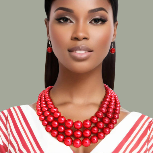 Women's Pearl Necklace Set - Elevate Your Elegance