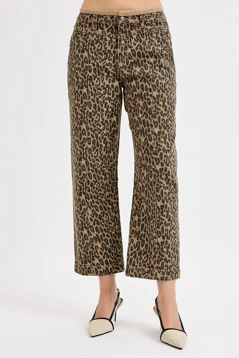 RISEN Full Size Mid Rise Crop Relaxed Jeans Plus Size