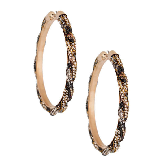 Dazzle Everyone: Leopard Shimmer Hoop Earrings You Need Now!
