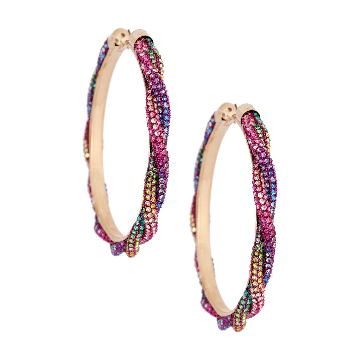 Dazzle Everyone: Rainbow Shimmer Hoop Earrings You Need Now!