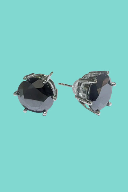 Black Moissanite Stud Earrings: Elegance in Every Detail