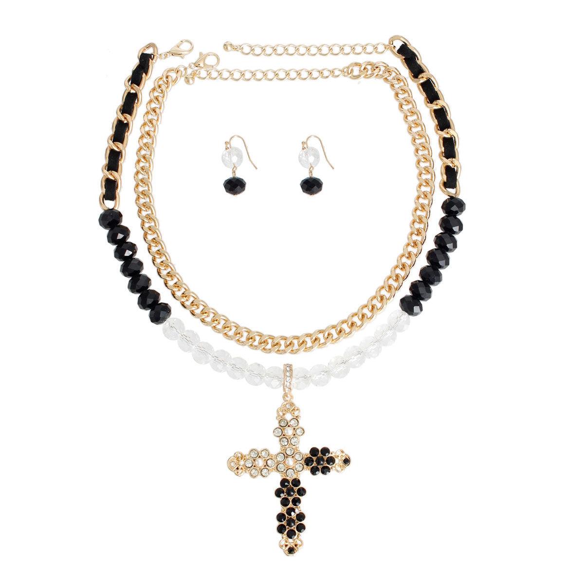 Discover Stylish Cross Necklace Layering Set - Elevate Your Look Today