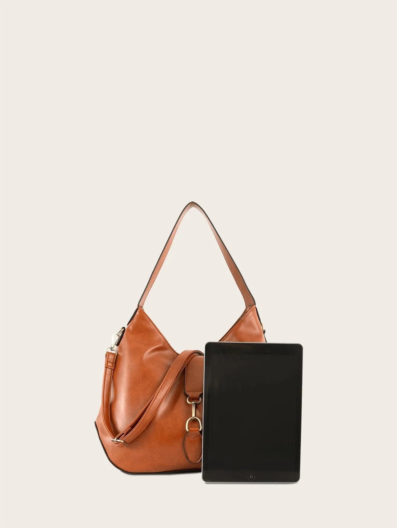 Double Handle Shoulder Bag Hobo Bag