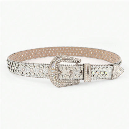 Rhinestone Silver Belt: Perfect Blend Of Style And Sparkle