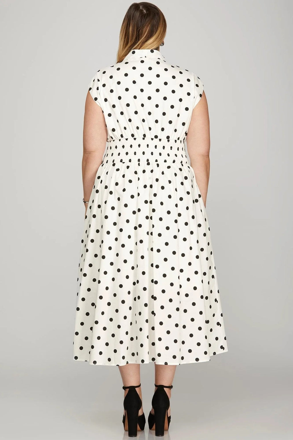 Elevate Your Style with Polka Dot Midi Dress