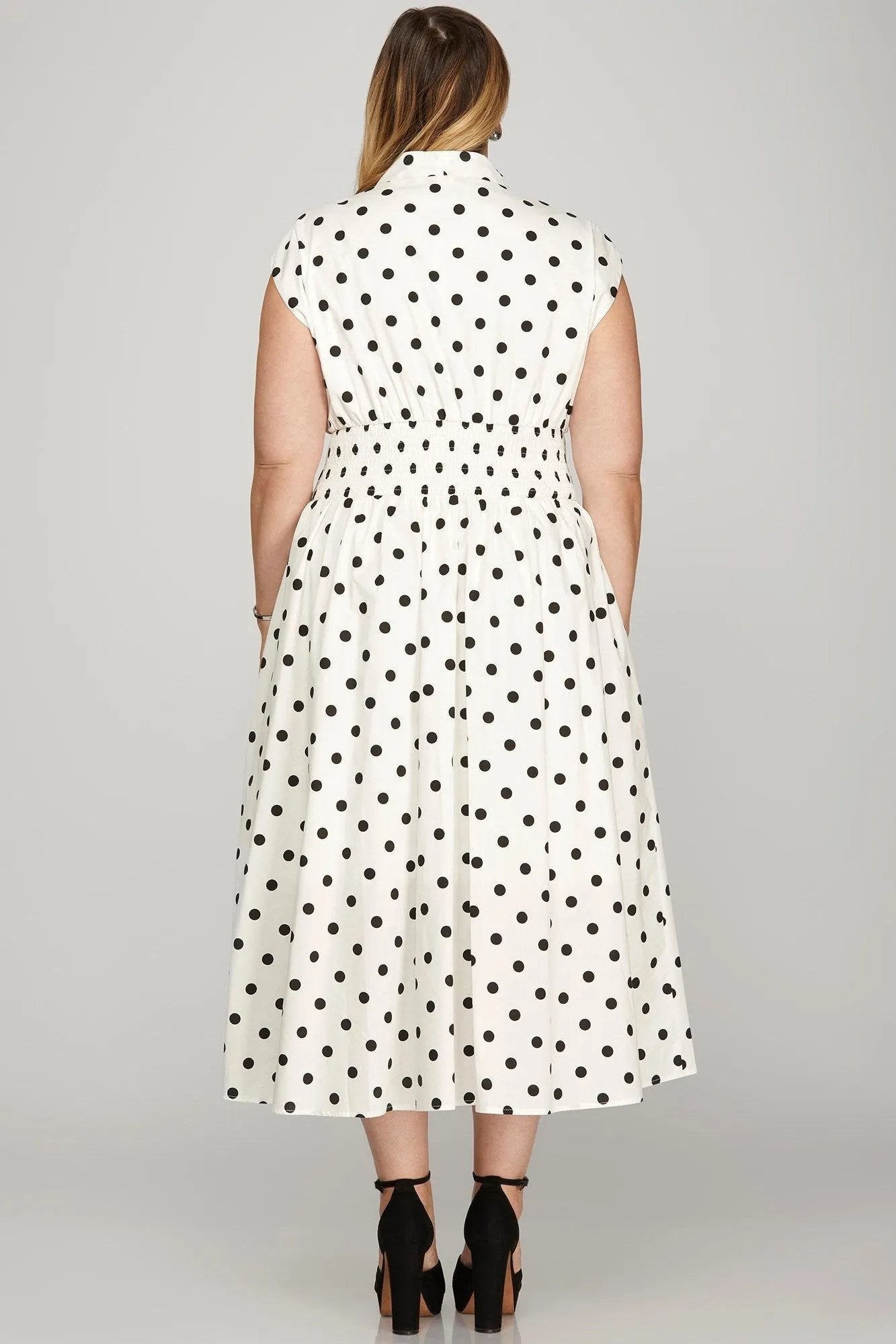Elevate Your Style with Polka Dot Midi Dress