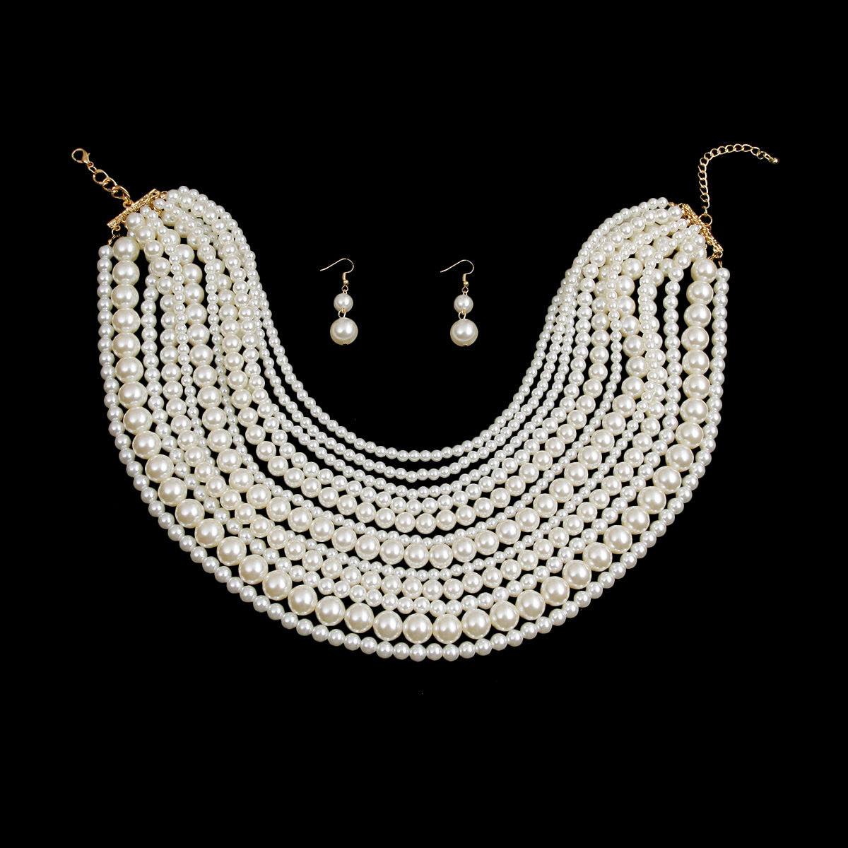 Layered Pearl Necklace Set for Women | Fashion Jewelry