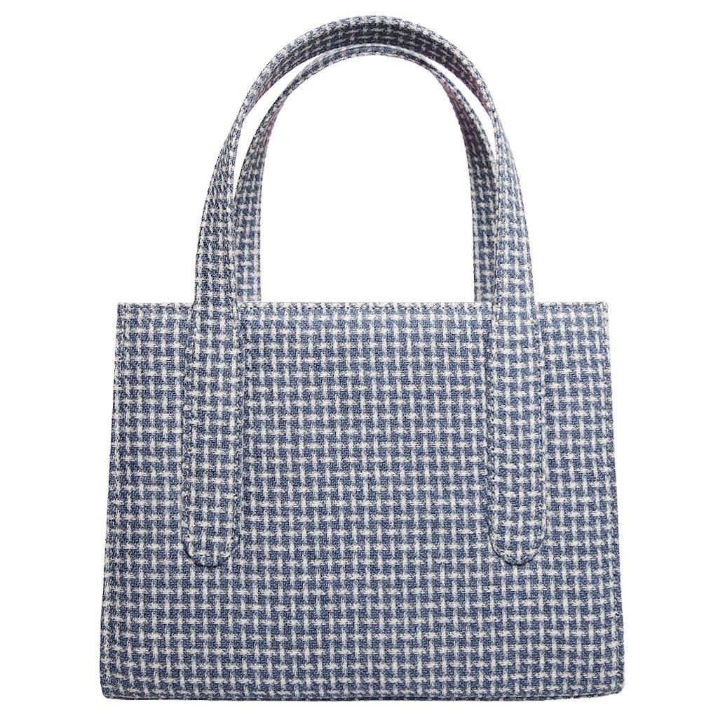 Eco Wool & Cotton Tote Blue