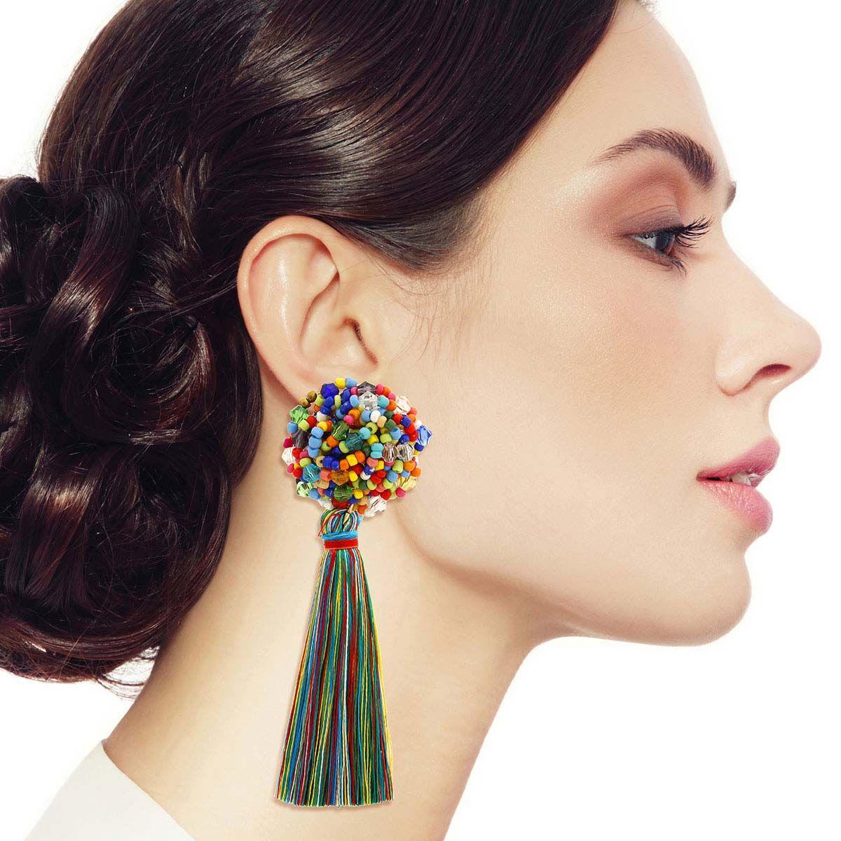 Elevate Your Style: Multicolor Drop Earrings for Fashionistas