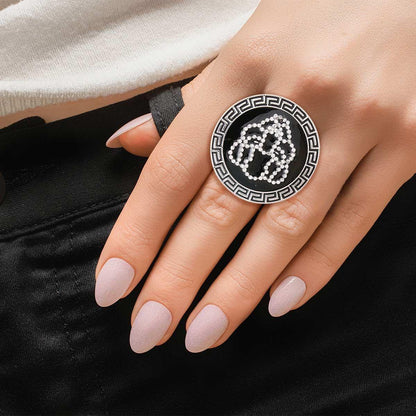 Eye-Catching Tiger Silver Fashion Ring for Women