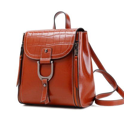 Faux Leather Buckle Backpack Bag - Perfect for Your Everyday Style