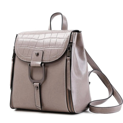 Faux Leather Buckle Backpack Bag - Perfect for Your Everyday Style