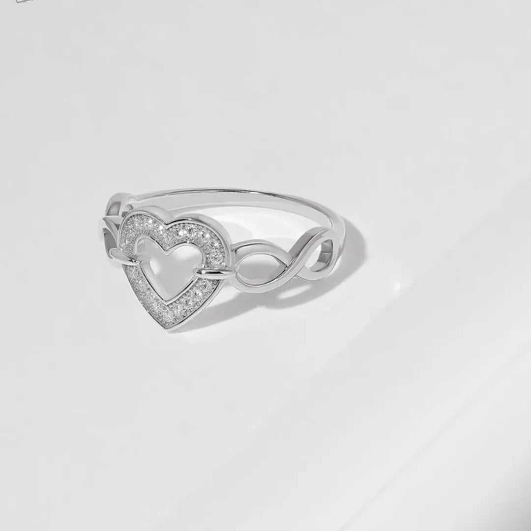 Infinite Love Dainty Ring – in Gold and Silver Finish for Women