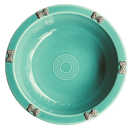 Fiestaware Turquoise Vintage Dog Bowl